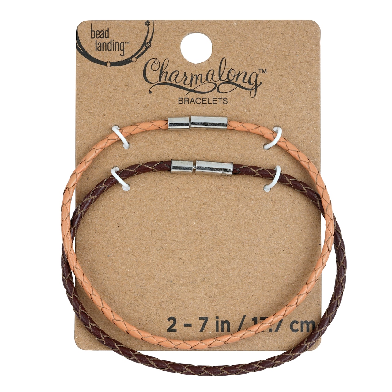 Charmalong&#x2122; Tan &#x26; Brown Bracelets by Bead Landing&#x2122;